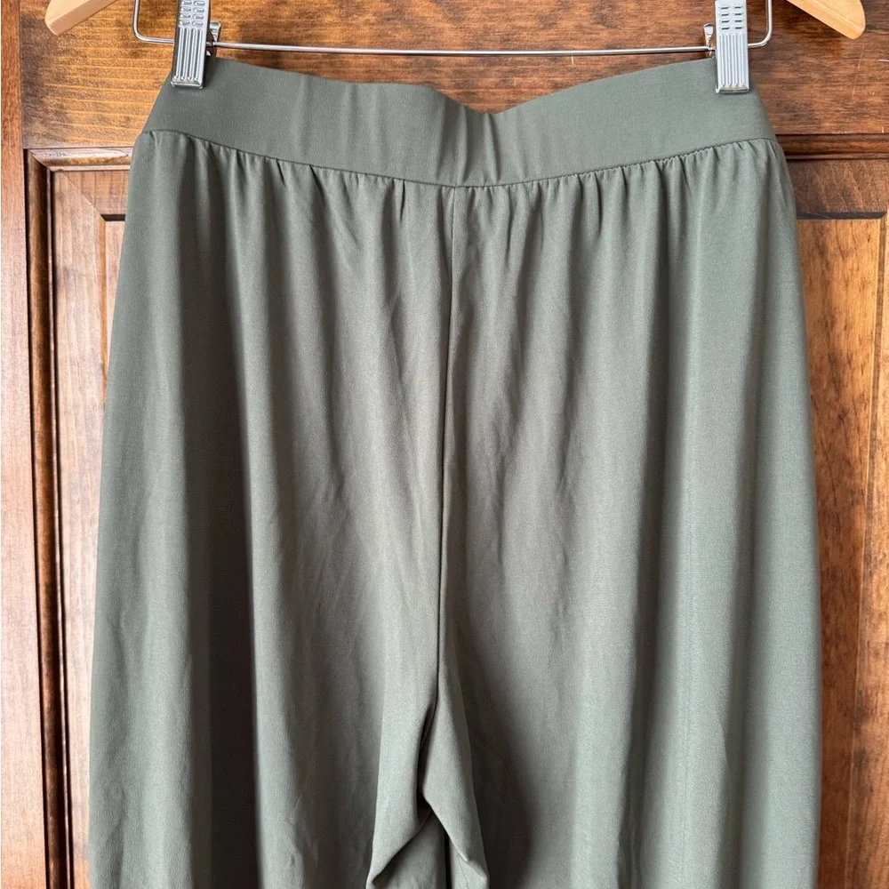 Lisa Rinna Collection Olive Green Jogger Pull-On Dress Pants X-Large